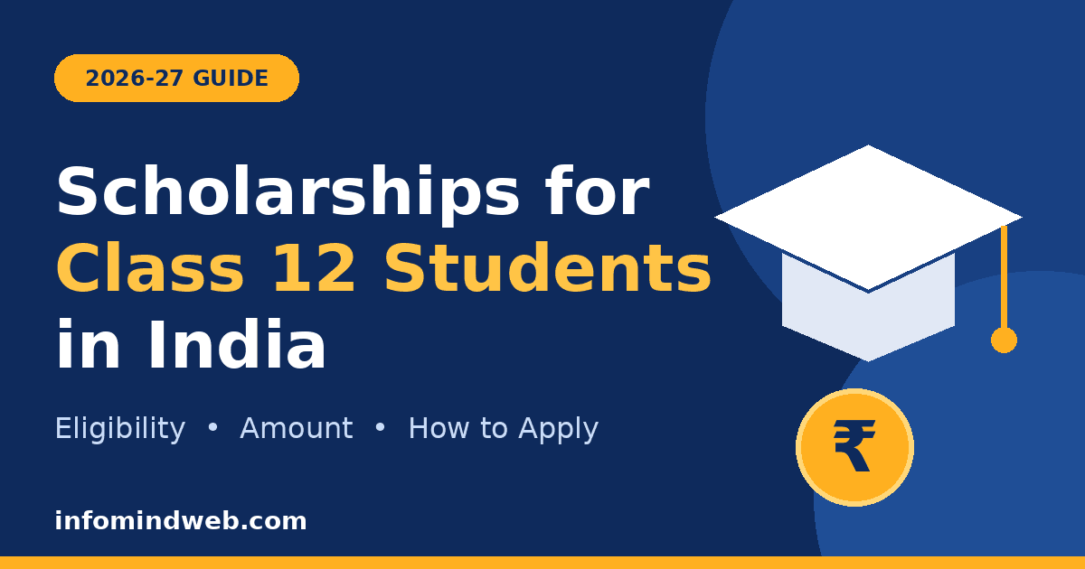 Scholarships for class 12 students in india